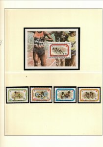 TURKS & CAICOS ISL. Sc 355-9 NH SET+S/S+G/P OF 1981 - SPORT - (WG15)