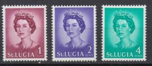 St. Lucia - 1964 QEII small lot - MNH (187)