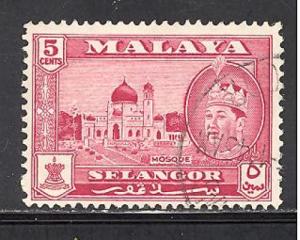 Malaya - Selangor Sc # 117 used