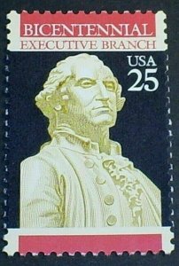 Scott#: 2414 - Inauguration of George Washington 25c 1989 Single Stamp MNHOG