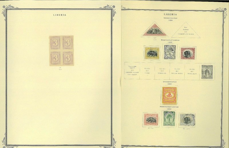 Liberia 1860-1974 M & U on Scott Specialty Pages.