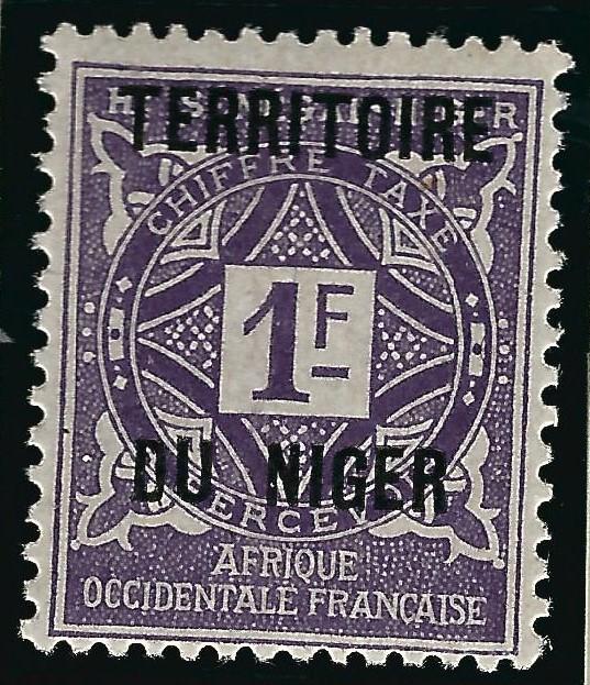 Pristine Postage Due Niger (Scott J8) Mint F-VF...Buy before prices go up!