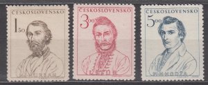 Czechoslovakia Scott #357-359 1948 MH