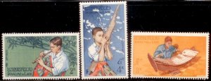 Laos 1957 SC# 34-6 MNH-OG E48