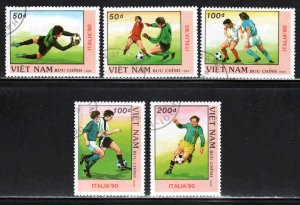 Viet Nam #2008-14 ~ Short Set 5 of 7 ~ World Cup Soccer  ~ CTO, NH  (1989)
