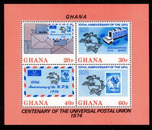 Ghana - Mint Souvenir Sheet Scott #515A (Universal Postal Union)