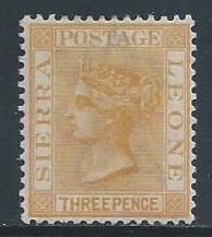 Sierra Leone #28 MH 3p Queen Victoria Wmk. 2