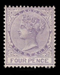 MOMEN: LAGOS SG # 24 1884-6 CROWN CA MINT OG H £160 LOT #69075*