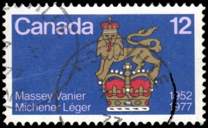 Canada 735 - Used - 12c Governors General and Standard (1977)