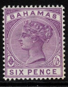 BAHAMAS SG54 1890 6d MAUVE MTD MINT