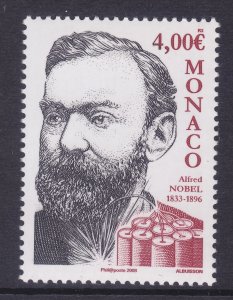 Monaco 2490 MNH 2008 Alfred Nobel - Inventor & Philanthropist Issue