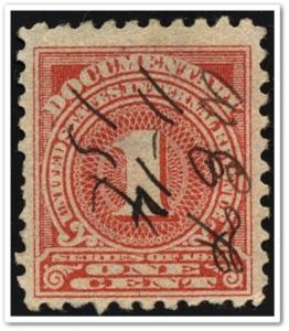 R207 1¢ Documentary Stamp (1914) Used