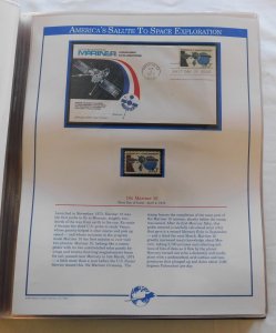 America's Salute to Space Exploration, Fleetwood First Day Covers w/ Min...