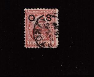 NEW SOUTH WALES # O26  O.S. O/PRINT PART SON CANCEL 4p CAT VALUE $9.50