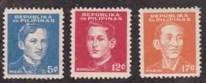 Philippines # N32-34, Mint Hinged Set