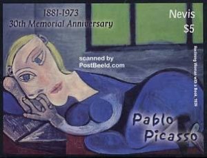 Nevis 2004, Picasso s/s, MNH