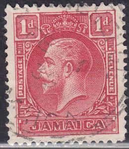 Jamaica 103a USED 1932 King George V 1d Type II