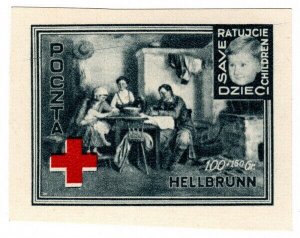 (I.B) Poland Cinderella : Polish Red Cross Fund 100+150gr