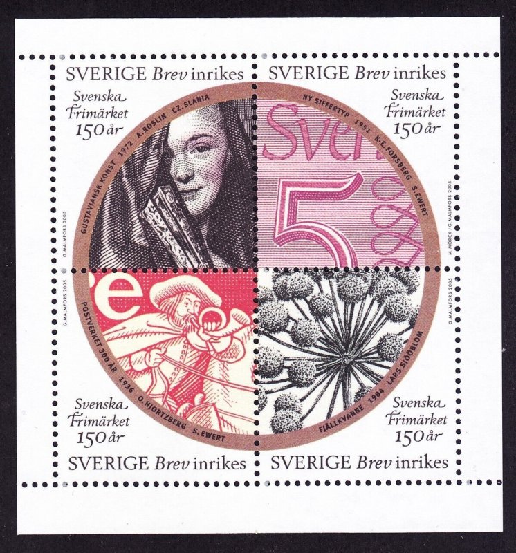 Sweden 2512 MNH 2005 Swedish Postage Stamps 150th Anniversary Stamp