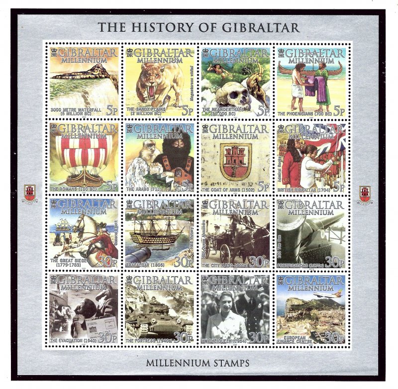 Gibraltar 841 MNH 2000 Millennium S/S (USA Shipment Only)   (KA)