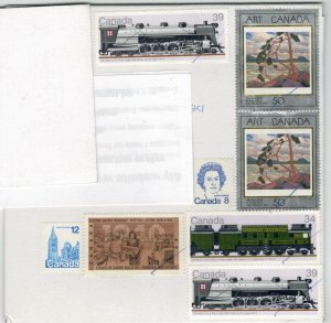 Canada 2023 Cover Stamps Railways Locomotives Art Paintings Second World War II