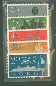 Norway #382-386  Single (Complete Set)