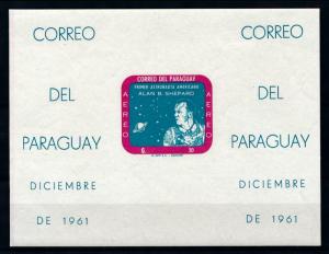 [97153] Paraguay 1961 Space Travel Weltraum Alan Shepard Imperf. Sheet MNH