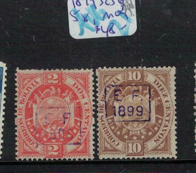 Bolivia 1899 SC 56, 58 MOG (6eky)