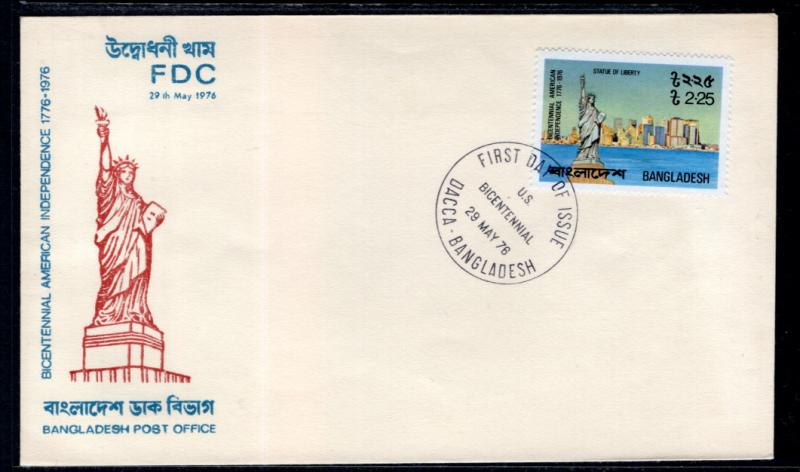 Bangladesh 112 Statue of Liberty U/A FDC