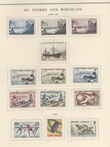 St. Pierre & Miquelon #346-359 Unused Single (Complete Set)