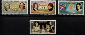 AITUTAKI - Scott # 148-51 MNH - QEII Silver Jubilee