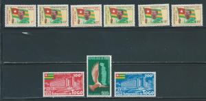 Togo 376-81, C31-33 Independence set MNH