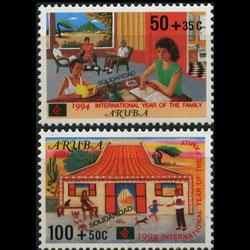 ARUBA 1994 - Scott# B35-6 Intl.Family Year Set of 2 NH