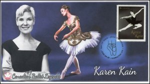 CA21-033, 2021, Ballet Legends, First Day of Issue, Pictorial Postmark, Karen