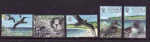 Pitcairn Is.-Sc#604-8-unused NH set-Birds-Murphy's Petrel-2004-