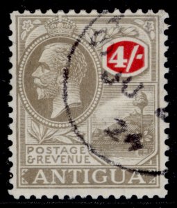 ANTIGUA GV SG80, 4s grey-back & red, VFU. Cat £90.