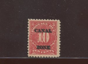 Canal Zone J20c Double Postage Due Overprint ERROR Stamp with APS Cert(BZ1042