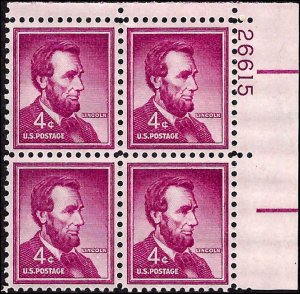 1036 Mint,OG,NH... Plate Block of 4... SCV $1.00