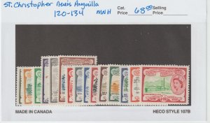 St. Kitts-Nevis 120-34 VF MNH