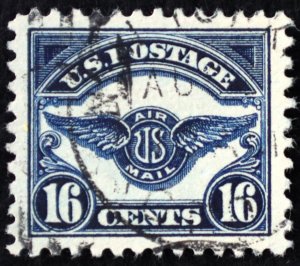 U.S. Used Stamp Scott #C5 16c Air Mail, Superb Jumbo. CDS Cancel. A Gem!