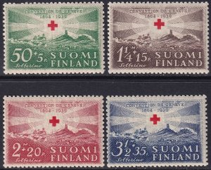 Finland 1939 Sc B35-8 set MNH** some gum crazing