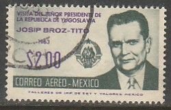 MEXICO C275, Visit of Marshall Tito of Yugoslavia..USED. VF. (629)