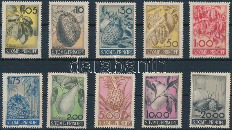 Sao Tomé e Príncipe stamp Fruits set (gum disturbance) MNH 1948 WS165372