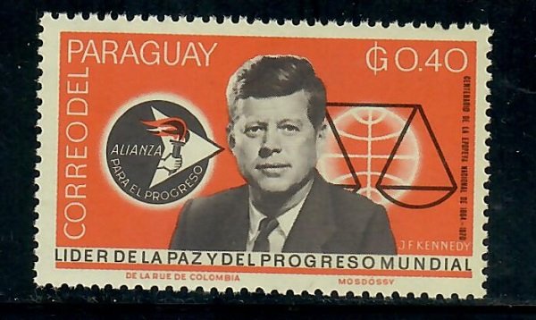 Paraguay #890 John F Kennedy MNH Single