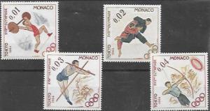 Monaco 1964 Olympics in Toyko  #592 - 595
