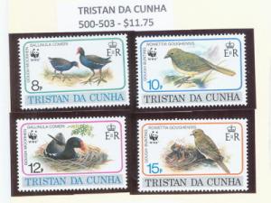 Tristan da Cunha 500-03 NH Birds Gough CV 11.75