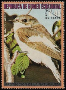 Equatorial Guinea sw1260 - Cto - 0.45p African White-collared Seedeater (1976) +