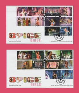GB 2024  - Spice Girls Smilers/Collector Sheet #1 - FDC First Day Covers (2)