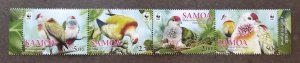 *FREE SHIP Samoa WWF Fruit Dove Pigeon 2011 Bird Fauna Wildlife (stamp) MNH