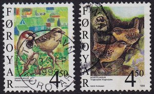 Faroe Islands - 1999 - Scott #350-351 - used - Birds